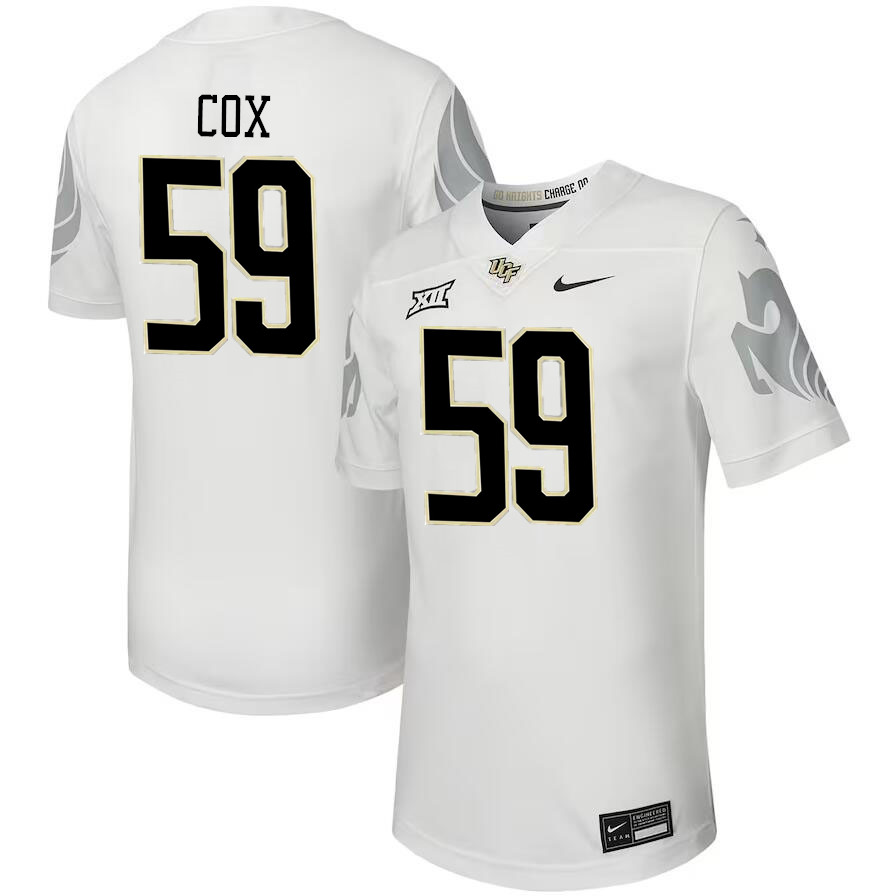 Men #59 Keyon Cox UCF Knights Big 12 Conference College Football Jerseys Stitched-Black